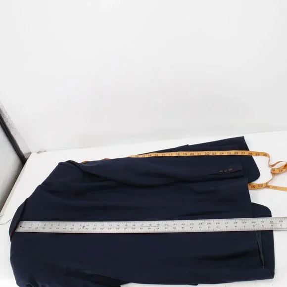 Hugo boss Sport Coat men's 46R Madron Virgin Wool Cashmere leather lapel trim - Picture 8 of 14